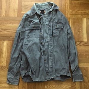 Men’s Grey Button Down Shirt